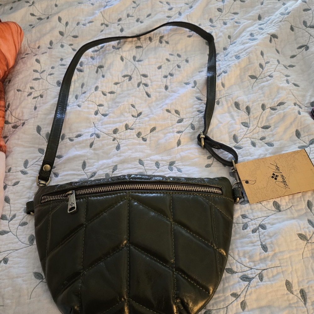 Patricia Nash Green Quilted Waist/cross Body  Bag